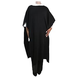 Rick Owens-Black knit cape - One Size-Black
