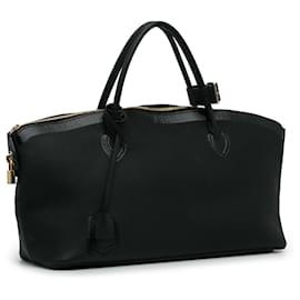 Louis Vuitton-Louis Vuitton Black Cuir Obsession Lockit East-West-Black