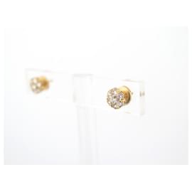 Van Cleef & Arpels-BRINCOS VAN CLEEF & ARPELS FLEURETTE PM OURO AMARELO 18K EARRINGS-Dourado