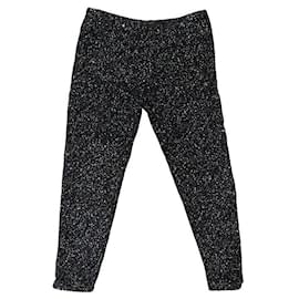 Chanel-CHANEL SEQUINS P TROUSERS50622V37590 XL 46 MULTICOLOR POLYESTER PANTS-Multiple colors