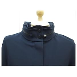 Hermès-NEUF VESTE D'EQUITATION HERMES BLOUSON CANTER H800375E01M T 42 L BLOUSON-Bleu Marine