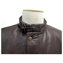 Ralph Lauren-POLO RALPH LAUREN JACKET L 52 BROWN LEATHER JACKET-Brown
