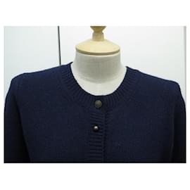 LOUIS VUITTON neck sweater knitwear wool Gray Used Women size XS LV