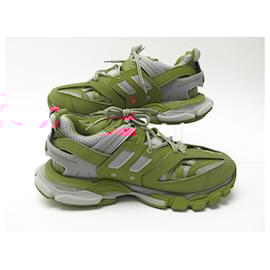 Balenciaga-BALENCIAGA SHOES TRACK SNEAKER SNEAKERS 542023 45 CANVAS & LEATHER + BOX-Multiple colors