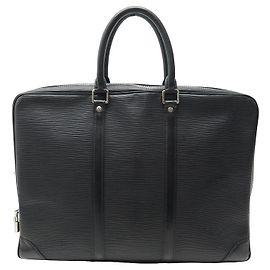 Bolsa Louis Vuitton Sirius 40 PORTA DOCUMENTOS EM COURO EPI PRETO Preto