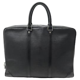 Louis Vuitton-LOUIS VUITTON SIRIUS BAG 40 BRIEFCASE BLACK EPI LEATHER DOCUMENT HOLDER-Black