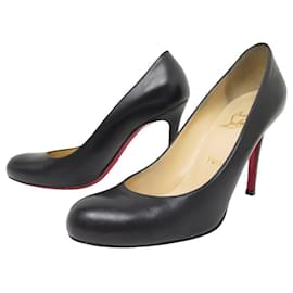Christian Louboutin-CHRISTIAN LOUBOUTIN SIMPLE PUMP SHOES 100 Kid 3080378 37.5 Shoes-Black
