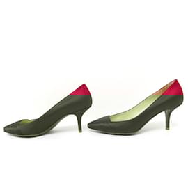 Christian Louboutin-CHRISTIAN LOUBOUTIN SHOES PUMPS 36 IN RED SATIN RED SATIN SHOES-Red