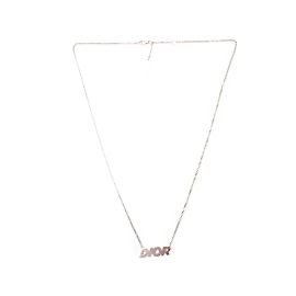 Dior Collana con ciondolo con logo Homme Argento