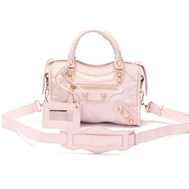 Balenciaga-Motocross Giant Mini City Bag 309544-Pink