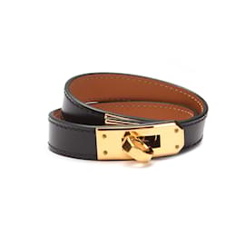 Hermes Kelly Belt 18cm, Gold (Brown) and Rose Gold Buckle, Adjustable Size,  2023