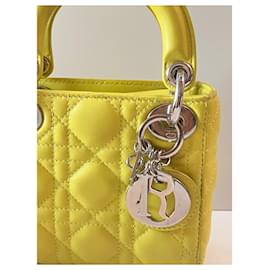 Dior-Mini Lady Dior handbag-Yellow