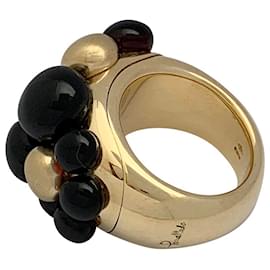 Pomellato-Pomellato-Ring, "Mora", gelbes Gold, Granate.-Andere