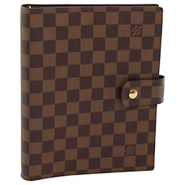 Louis Vuitton-LOUIS VUITTON Damier Ebene Agenda GM Day Planner Cover R20107 LV Auth 48681-Other