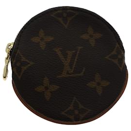 Louis Vuitton-Portamonete LOUIS VUITTON Monogram Porte Monnaie Rond M61926 LV Aut 48497-Monogramma