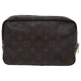 Louis Vuitton-Louis Vuitton Monogram Trousse Toilette 23 Pochette M47524 LV Auth em4726-Monogramma