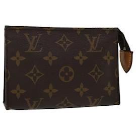 Louis Vuitton-Louis Vuitton Monogramm Poche Toilette 15 Beutel M.47546 LV Auth ki3168-Monogramm