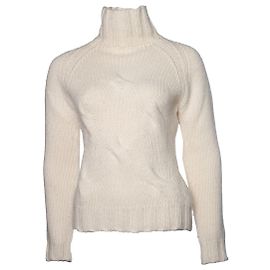 JOSEPH, Cremefarbener Pullover mit Zopfmuster Andere