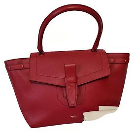 Bolso Lancel Neo Charlie Rojo Modelo Grande Roja