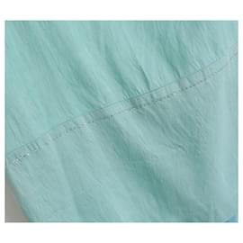 Autre Marque-Dosa 2000Jupe en soie vintage avec bordure en cristal-Turquoise