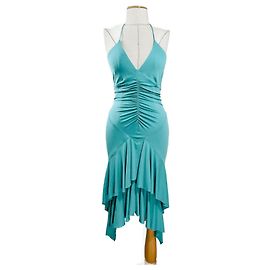 Robe Alexandre Vauthier Hi-Low sans manches Vert Menthe Vert