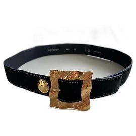Yves Saint Laurent YSL belt Black