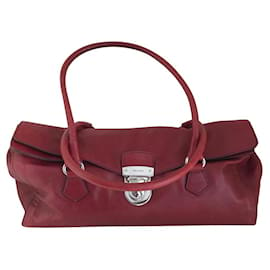 Prada-Handbags-Dark red