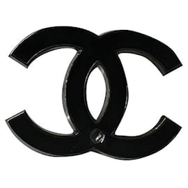 Chanel-Broche Chanel CC-Noir