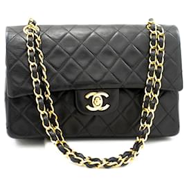 Chanel-Chanel lined Flap-Black