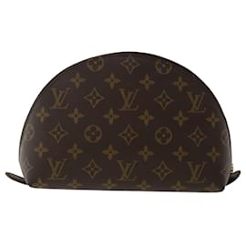 Louis Vuitton-LOUIS VUITTON Monogram Trousse Demi Ronde Cosmetic Pouch M47520 LV Auth 49212-Monogram