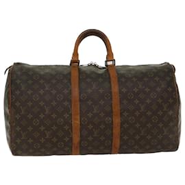 Louis Vuitton-Louis Vuitton-Monogramm Keepall 55 Boston Bag M.41424 LV Auth 48790-Monogramm