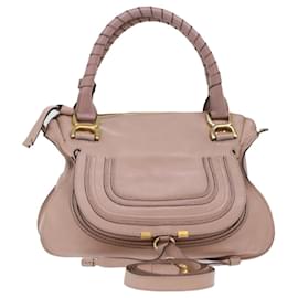 Chloé-Chloe Mercy Hand Bag Leather 2way Pink Auth yk7960-Pink