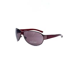 Giorgio Armani-Giorgio Armani Sunglasses with Frosted Frame-Dark red