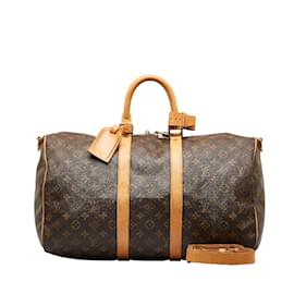 Travel bag Louis Vuitton 45 Monogram customized Mickey Vs Taz by
