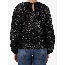 Isabel Marant-Isabel Marant Top negro con adornos de lentejuelas - talla FR 36-Negro