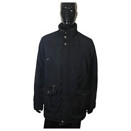 Bruno Saint Hilaire Saint Hilaire navy blue parka Navy blue