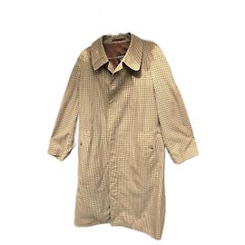 Vintage Burberry tweed coat, taille 54 Brown