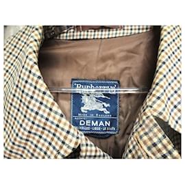 Burberry-Vintage-Mantel aus Burberry-Tweed, Taille 54-Braun