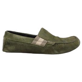 Mocassins Gucci Vert Olive Daims 42 Vert olive