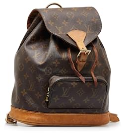 Authenticated Used Louis Vuitton Monogram Montsouris MM M51136 Bag Rucksack  Ladies 