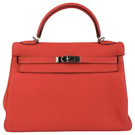 Hermès-Hermes red 2013 Togo Kelly Retourne 32-Red
