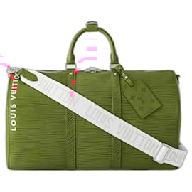 Louis Vuitton-LV Keepall Epi red new-Red