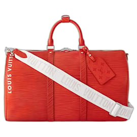 Louis Vuitton-LV Keepall Epi red new-Red
