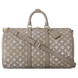 Louis Vuitton-LV Keepall 45 Mahina leather new-Grey