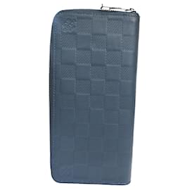 Louis Vuitton-Louis Vuitton Zippy Wallet Vertical-Blue