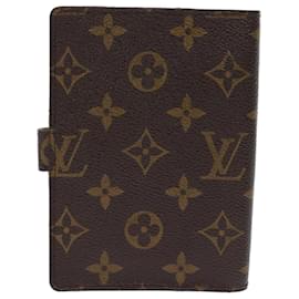 Louis Vuitton-LOUIS VUITTON Monogramm Agenda PM Tagesplaner Cover R.20005 LV Auth 48877-Monogramm