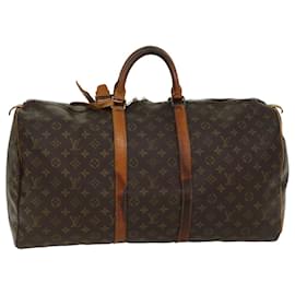 Louis Vuitton-Louis Vuitton-Monogramm Keepall 55 Boston Bag M.41424 LV Auth 48789-Monogramm
