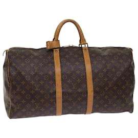 Louis Vuitton-Louis Vuitton-Monogramm Keepall 55 Boston Bag M.41424 LV Auth 48484-Monogramm