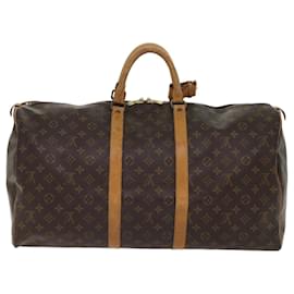 Louis Vuitton-Louis Vuitton-Monogramm Keepall 55 Boston Bag M.41424 LV Auth 48484-Monogramm