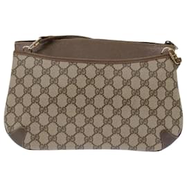 GUCCI Shoulder Bag 233608 one belt Sherry line GG canvas Brown